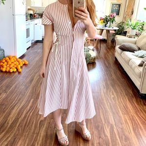 Jason Wu asymmetrical striped dress